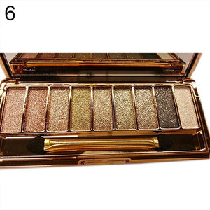 9 colors Fashion eyeshadow palette matte eyeshadow palette glitter eye shadow makeup nude makeup set Cosmetics dropshipping