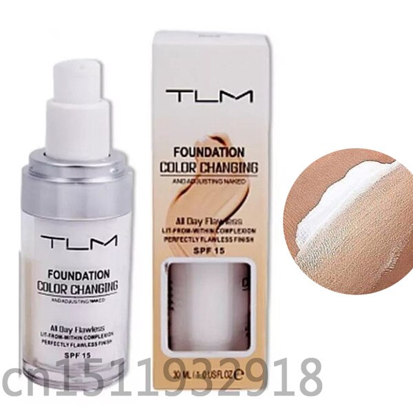 30ml Color Changing Liquid Foundation Primer Makeup For Your Skin Tone By Just Blending Foundation Makeup Fond NEW