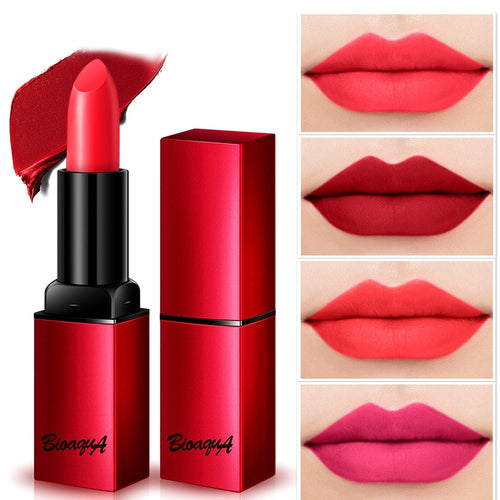 Bioaqua 6 colors Matte Lipstick For Lips Waterproof Long Lasting Nourishing Lipstick Tint Tattoo Nude Cosmetics Lipstic Makeup