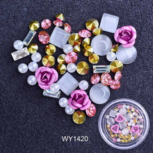 Load image into Gallery viewer, 3D Nail Rhinestones Rose Jewelry Diverse DIY Gems Charming Mix Crystal Nail Art Decorations Gel Glitter Charms Nail Accessories