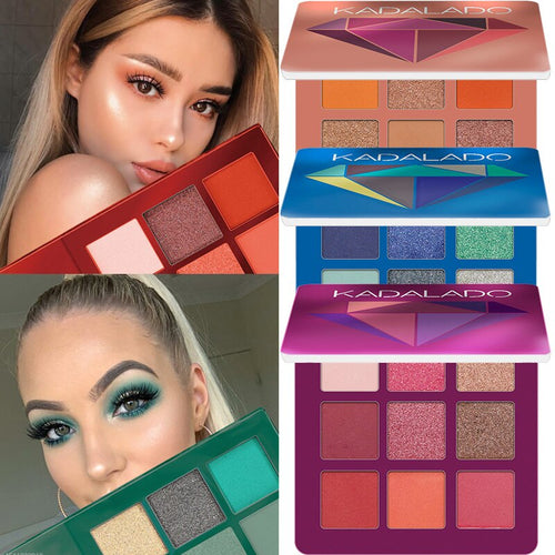 9 Colors Glitter Eyeshadow Makeup Pallete Matte Eye Shadow Palette Shimmer And Shine Diamond Eyeshadow Powder Pigment Cosmetics