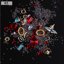 Load image into Gallery viewer, 3D Nail Rhinestones Rose Jewelry Diverse DIY Gems Charming Mix Crystal Nail Art Decorations Gel Glitter Charms Nail Accessories