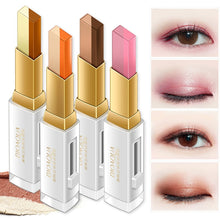 Load image into Gallery viewer, Double Color Eyeshadow Stick Stereo Gradien Shimmer Color Eye Shadow Cream Pen Eye Makeup Palette Cosmetics Smooth Makeup Pencil