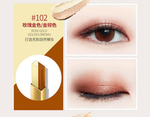 Double Color Eyeshadow Stick Stereo Gradien Shimmer Color Eye Shadow Cream Pen Eye Makeup Palette Cosmetics Smooth Makeup Pencil