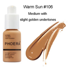 Load image into Gallery viewer, PHOERA Foundation Cream Mineral Whitening Long Wear Oil Control Concealer Liquid Foundation Soft Matte Facial Base Cream TSLM1